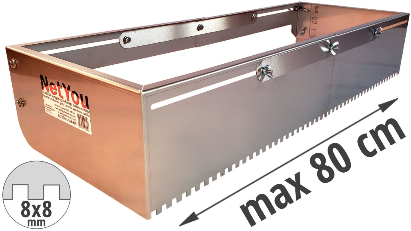 NetYou III - urządzenie do szybkiego i równego nakładania kleju na posadzkę