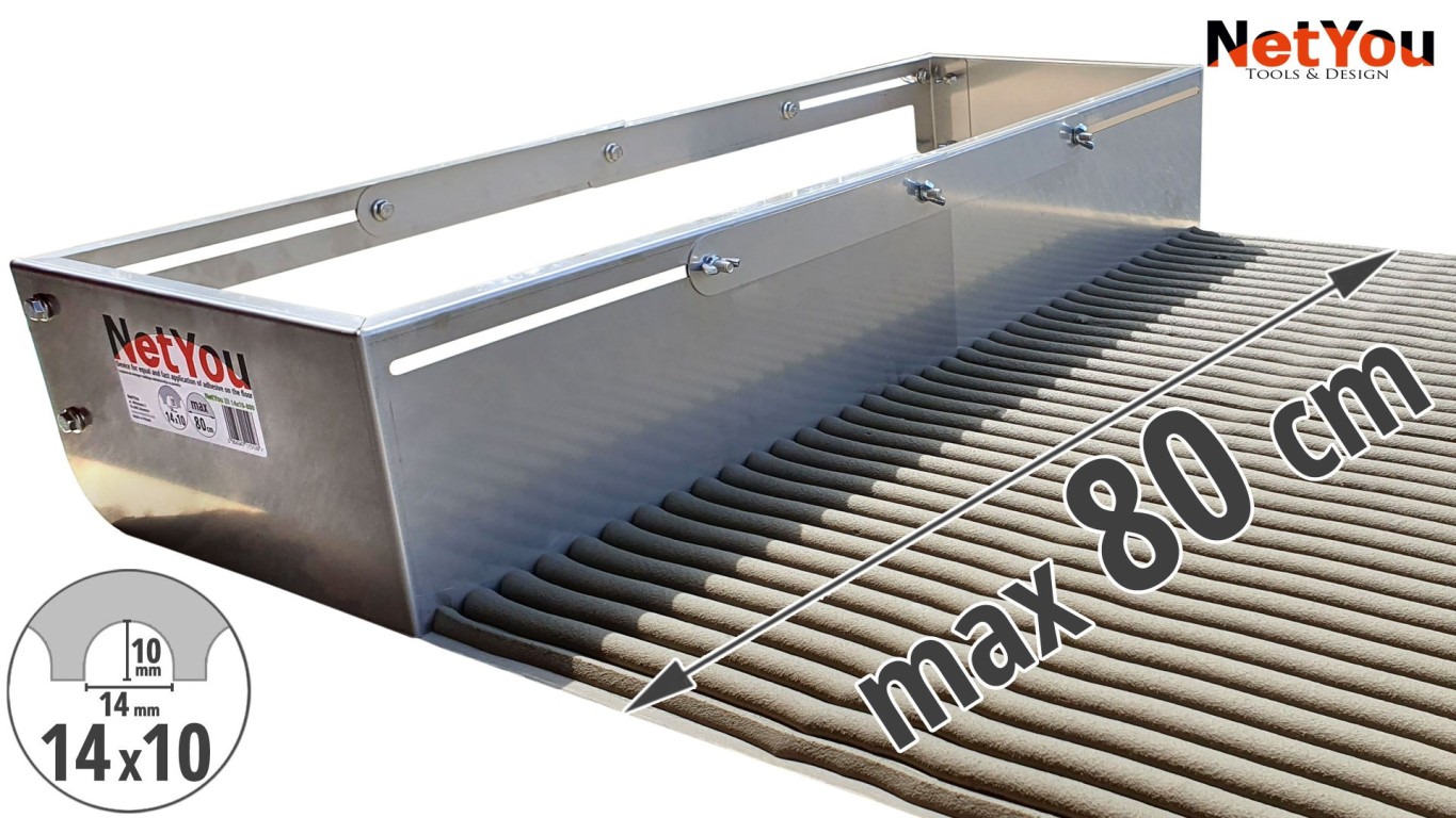 NetYou III - device for fast and equal application of adhesive on the floor