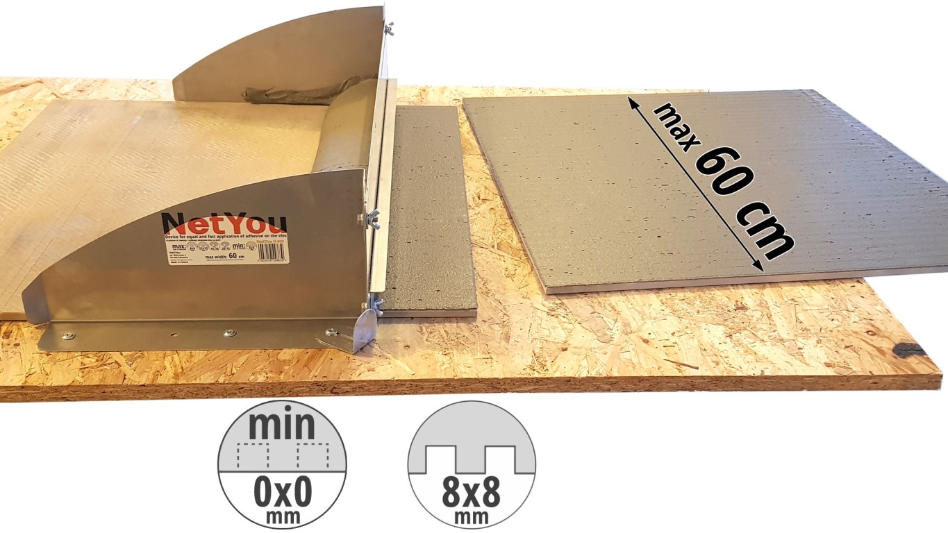 NetYou II 600 - 用于在瓷砖上均匀快速涂胶的设备
