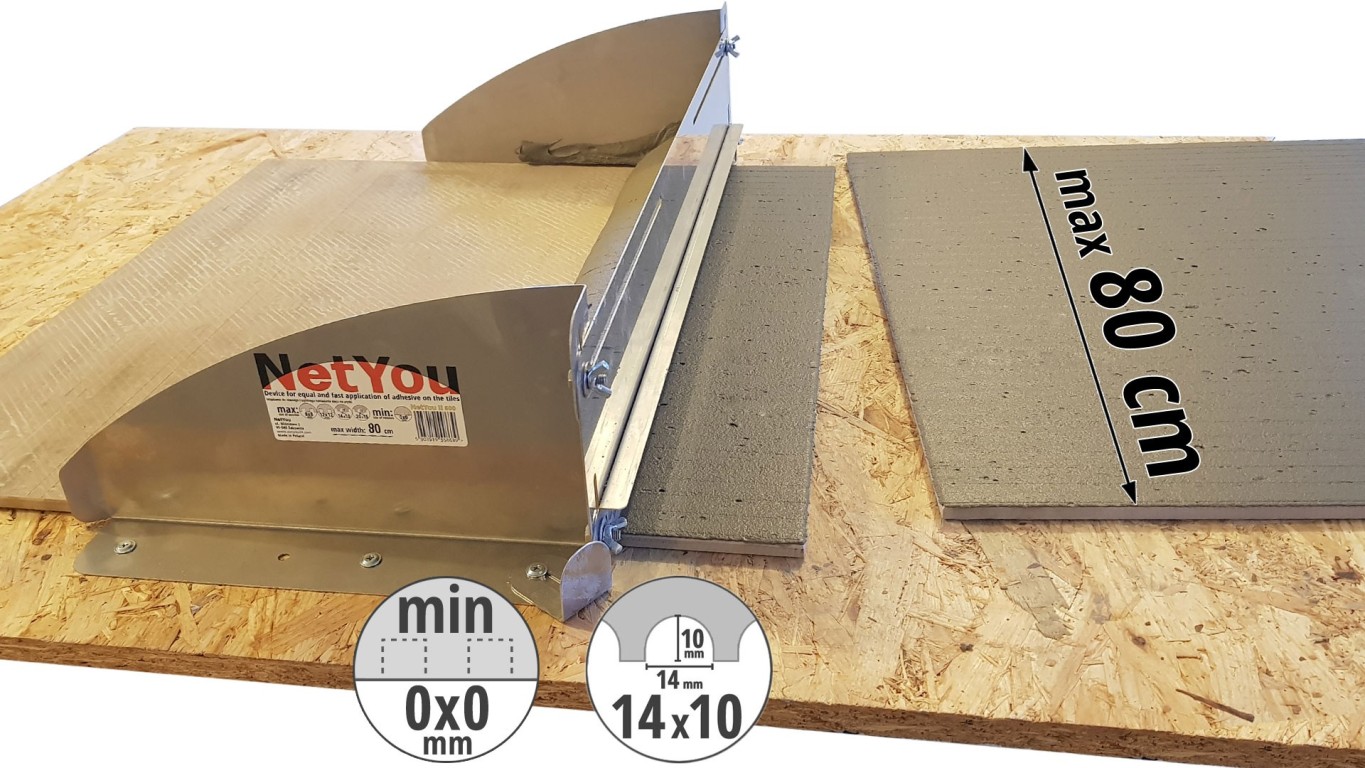 NetYou II 800 – Устройство для быстрого и равномерного нанесения клея на керамическую плитку.