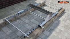 Set per l'applicazione rapida e uniforme della colla su piastrelle ceramiche, larghezza massima 80 cm