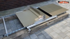 Set per l'applicazione rapida e uniforme della colla su piastrelle ceramiche, larghezza massima 80 cm