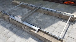 Set per l'applicazione rapida e uniforme della colla su piastrelle ceramiche, larghezza massima 80 cm