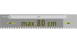 NetYou V - Adjustable notched trowel for even and quick application of glue on the floor, max width 80 cm