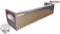 NetYou V - llana dentada ajustable para una aplicación uniforme y rápida del pegamento al suelo, ancho máximo 80 cm