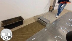 NetYou I - Device for fast and equal application of adhesive on the floor