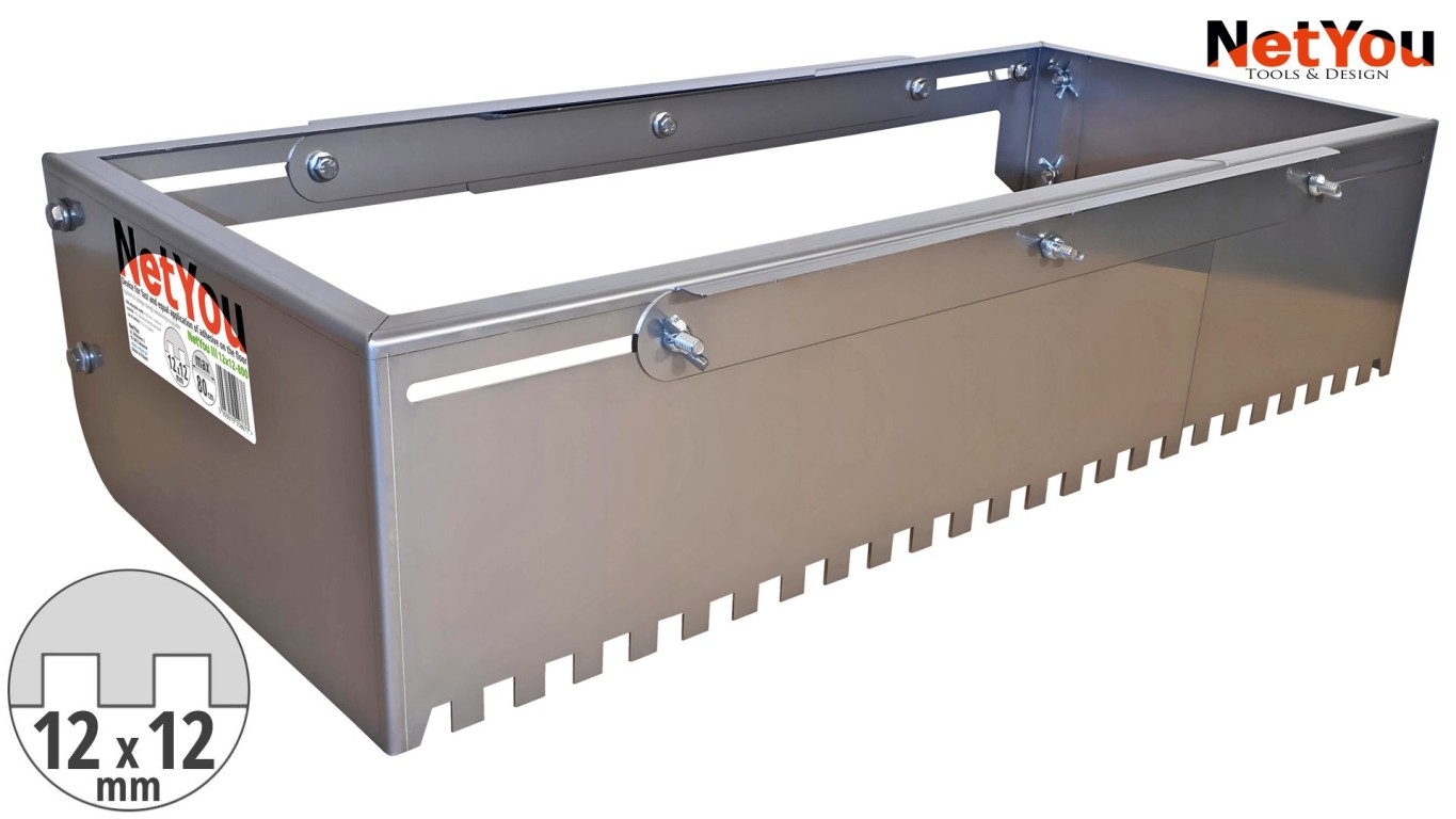 NetYou III – ein Gerät zum schnellen und gleichmäßigen Auftragen von Kleber auf den Boden