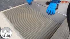 NetYou IV - Spatola dentata regolabile per un'applicazione rapida e uniforme della colla sul pavimento