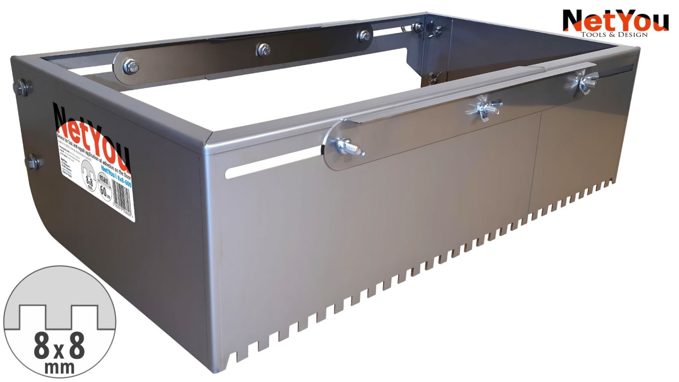 NetYou I - пристрій для швидкого і рівномірного нанесення клею на підлогу