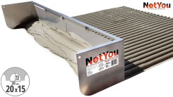 NetYou V - espátula dentada ajustável para aplicação uniforme e rápida de cola no chão, largura máxima de 80 cm