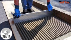 NetYou V - Adjustable notched trowel for even and quick application of glue on the floor, max width 80 cm