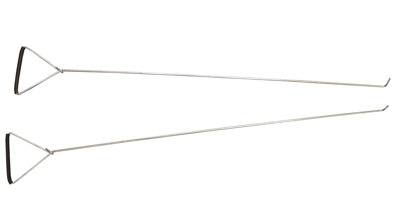 Puxadores (conjunto de 2 peças, 100 cm cada) para dispositivos de aplicação rápida e uniforme de cola para azulejos no chão