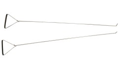 Zugstangen (Set mit 2 Stück à 100 cm) für Geräte zum schnellen und gleichmäßigen Auftragen von Fliesenkleber auf den Boden