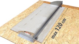 Device for fast and equal application of adhesive on the tiles