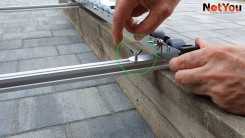 Zestaw do szybkiego i równego nakładania kleju na płytki ceramiczne maks. szerokość 120 cm