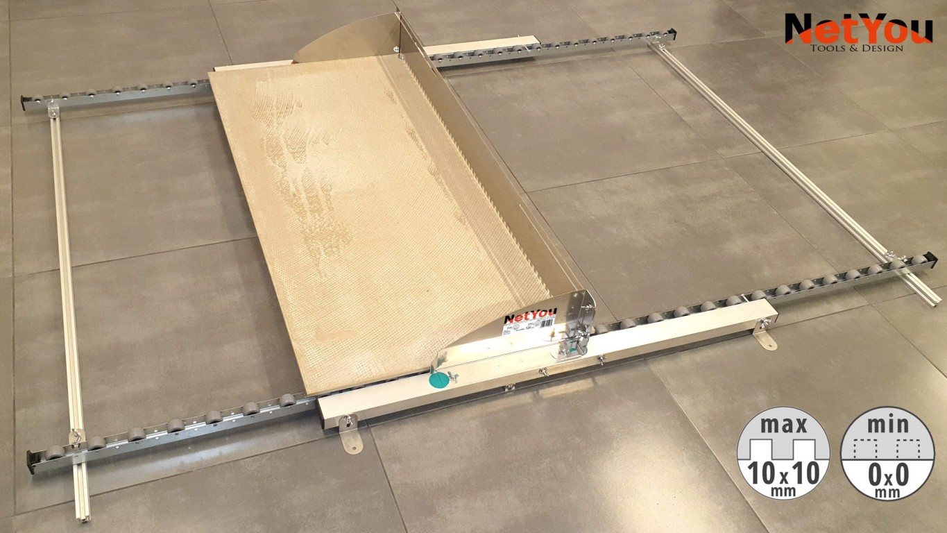 Zestaw do szybkiego i równego nakładania kleju na płytki ceramiczne maks. szerokość 120 cm