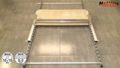 Set para una aplicación rápida y uniforme del pegamento sobre baldosas cerámicas, ancho máximo 120 cm