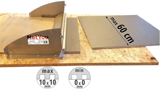 NetYou II 600 - Urządzenie do równego i szybkiego nakładania kleju na płytki ceramiczne