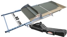 Set for fast and equal application of adhesive on ceramic tiles