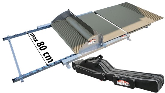 Set zum schnellen und gleichmäßigen Auftragen von Kleber auf Keramikfliesen, max. Breite 80 cm