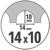 14x10 mm