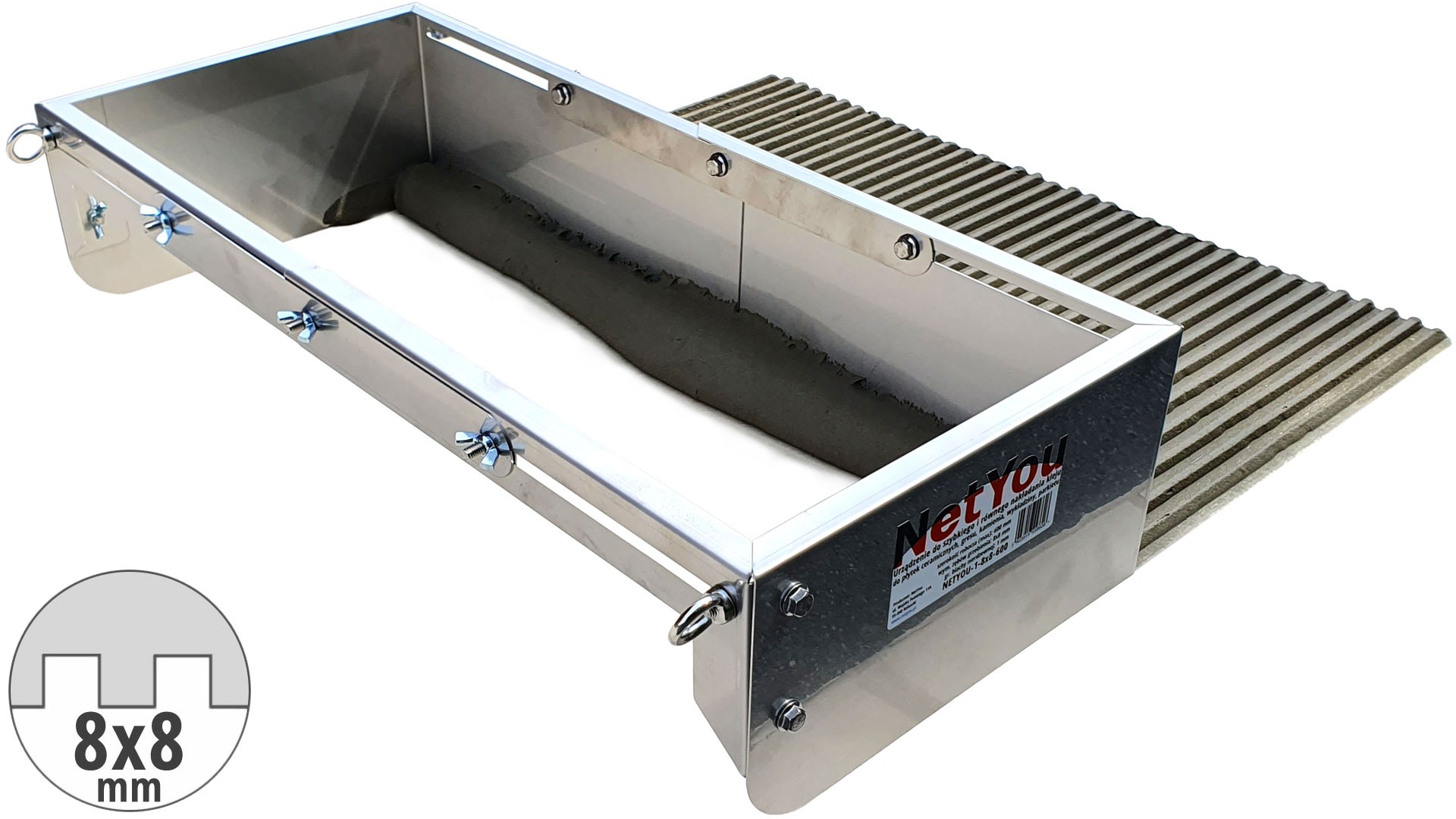 Narzędzia glazurnicze w akcji - NetYou I 8x8-600