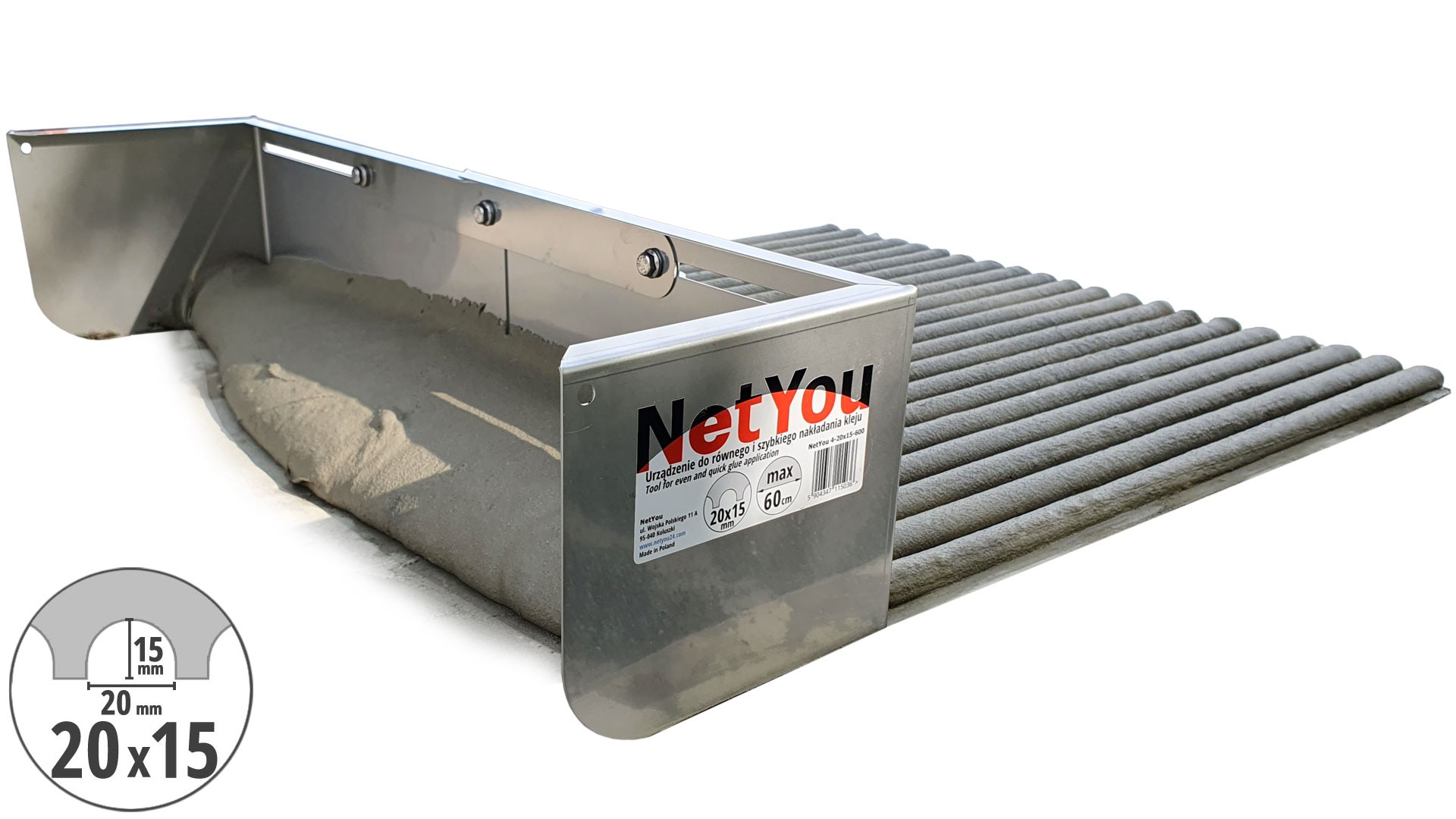 Инструменты плиточника в действии - NetYou IV 20x15-600